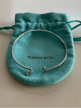 Silver Tiffany Wire Hook Bangle